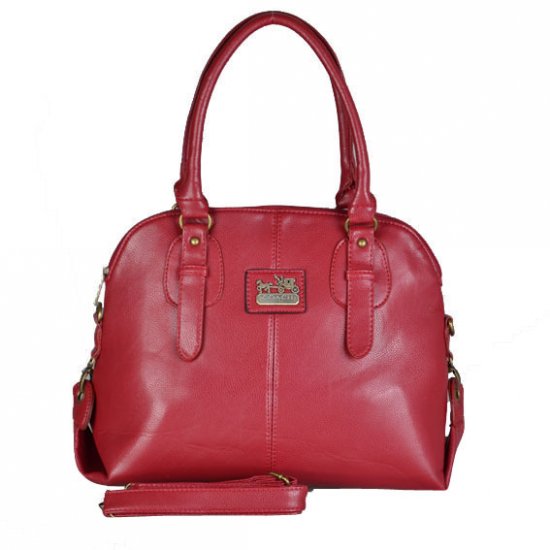 Coach Logo Charm Small Red Satchels DWM | Women - Click Image to Close